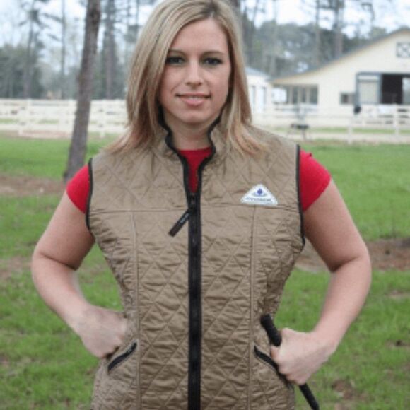 Techniche HyperKewl Riding Hiking Cooling Vest Quilted Black Deluxe Medium New - Picture 2 of 8